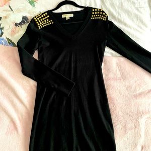 MICHAEL Michael Kors Studded shoulder sweater dress